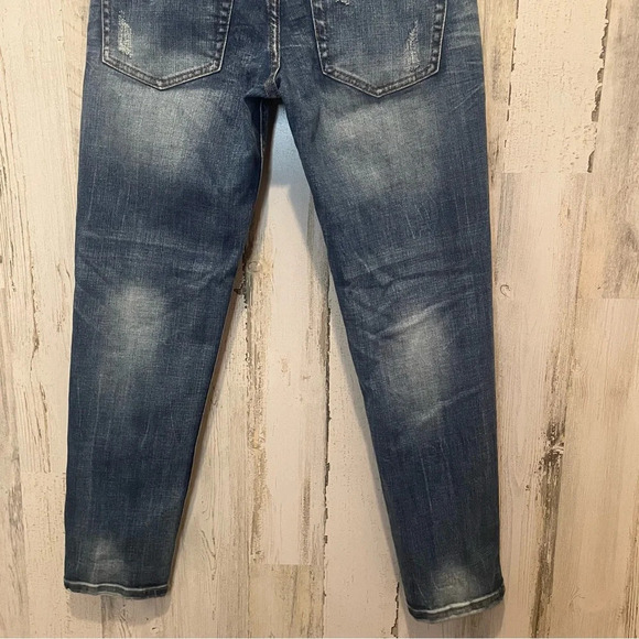 One X One Teaspoon Awesome Baggies Straight Leg Jeans-Dark Wash size 24 - Picture 7 of 8